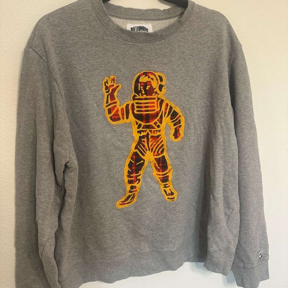 Billionaire Boys Club Gray Sweater with Orange Astronaut
